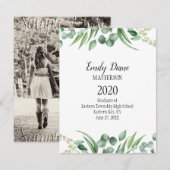 Botanische foto Afstuderen aankondiging (Voorkant / Achterkant)