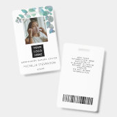 Botanische foto badge (Front & Back)