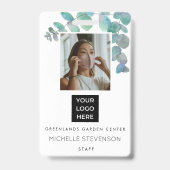 Botanische foto badge (Front)
