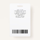 Botanische foto badge (Achterkant)