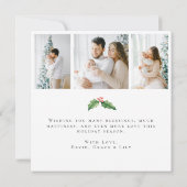 Botanische foto kerstkaart (Achterkant)