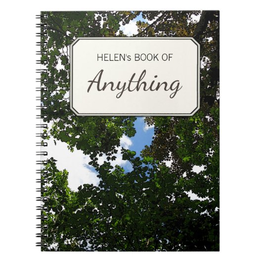 Botanische foto Motive Persoonlijk Etiket Notitieboek (Voorkant)