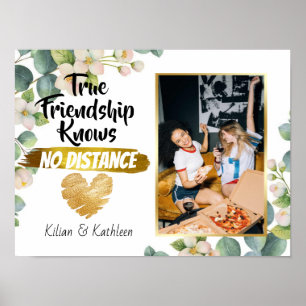 Botanische foto onderweg weg Friendship Distance Poster