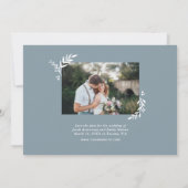 Botanische foto-overlay save-the-date save the date (Achterkant)