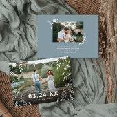 Botanische foto-overlay save-the-date save the date