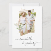 *~* Botanische FOTO + RSVP + QR AR6 Weddenschap In Kaart (Voorkant)