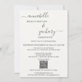 *~* Botanische FOTO + RSVP + QR AR6 Weddenschap In Kaart (Achterkant)