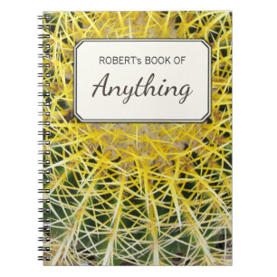 Botanische foto Tropische Cactus gepersonaliseerd Notitieboek