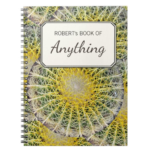 Botanische foto Tropische Cactus op maat Notitieboek (Voorkant)