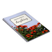 Botanische foto Tropische Tulp Boom op maat Notitieboek (Rechterzijde)