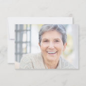 Botanische foto van begrafenis Memorial Butterfly Bedankkaart (Achterkant)