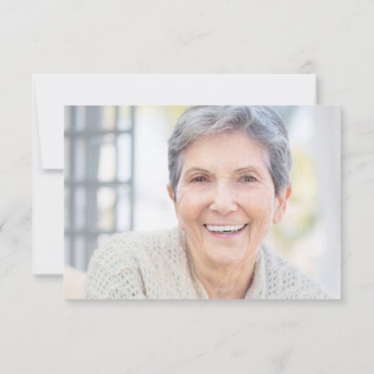 Botanische foto van begrafenis Memorial Butterfly Bedankkaart (Achterkant)