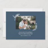 Botanische fotobedekking sparen de datum save the date (Achterkant)