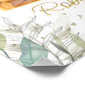 Botanische Fotocollage Begrafenismonument Welkom Poster (Hoek)