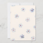 Botanische fotokaart met Floral-paasfoto Feestdagenkaart (Achterkant)