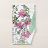 Botanische Foxglove Flowers Bath Towels Bad Handdoek (Handdoek)