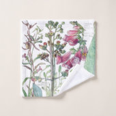 Botanische Foxglove Flowers Bath Towels Bad Handdoek (Wasdoekje)