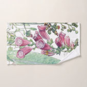 Botanische Foxglove Flowers Bath Towels Bad Handdoek (Handdoek)