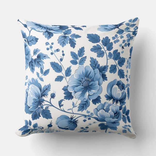 Botanische Franse CottageCore stijl Kussen (Voorkant)