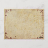  botanische Franse Post Kaart (Achterkant)