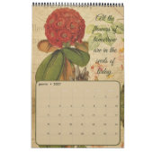 Botanische Franse Post Kaart Agenda Kalender (Jan 2027)