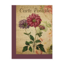  Botanische Franse Post Kaart Anemone