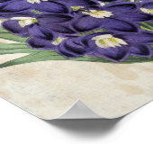 botanische Fraser's bijen Larkspur Poster (Hoek)