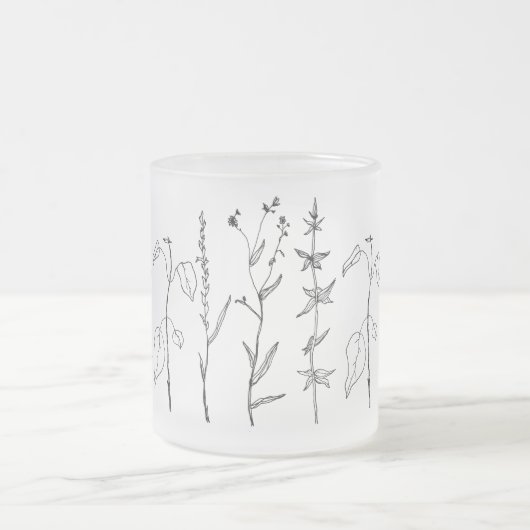 Botanische Frosty Matglas Koffiemok (Center)