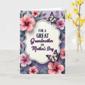 Botanische Fuchsia Dankkaart Kaart (Gele Bloem)