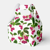 botanische Fuchsia roze kersen afdrukken Bedankdoosjes (Voorkant Zijde)