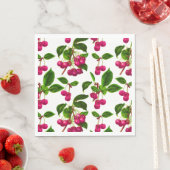 botanische Fuchsia roze kersen afdrukken Servet (Insitu)