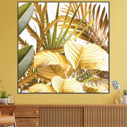 Botanische Fusie Canvas Afdruk (Insitu (Woonkamer))