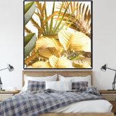 Botanische Fusie Canvas Afdruk (Insitu (Slaapkamer))