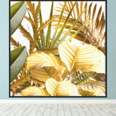 Botanische Fusie Canvas Afdruk (Insitu (Houten vloer))