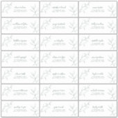 Botanische gast van Emerald Green Script-adres Sticker (Voorkant)