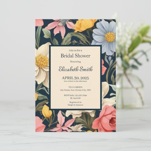 Botanische geblissen kaart (Staand voorkant)