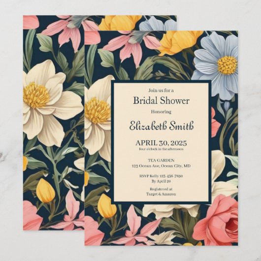 Botanische geblissen kaart (Voorkant / Achterkant)