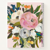Botanische geblissingen  gekleurde Floral | Blush Notitieboek (Achterkant)