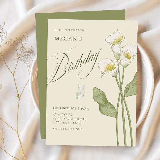  botanische geboortedag kaart