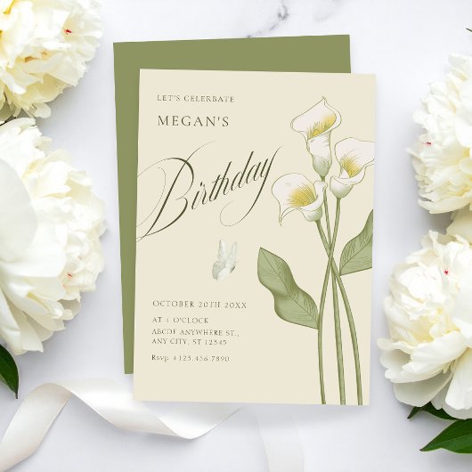 botanische geboortedag kaart