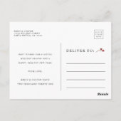 Botanische gehuwde en genante Pas getrouwd Foto Ho Briefkaart (Achterkant)