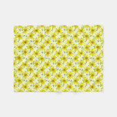 Botanische gele arnica Wilde bloem op elke kleur Fleece Deken (Voorkant (Horizontaal))