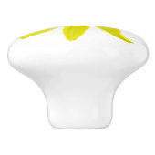 Botanische gele arnica Wilde bloem op elke kleur Keramische Knop (Zijkant)