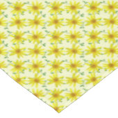 Botanische gele arnica Wilde bloem op elke kleur Tafelkleed (Gekanteld)