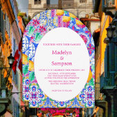 Botanische gele citroen tuin bruiloft uitnodiging