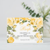 Botanische Gele Floral met gulden - RSVP (Staand voorkant)
