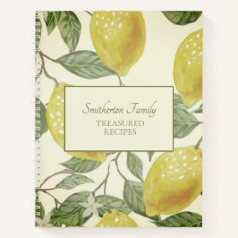 Botanische  gele leemenfamilie Recipe Notitieboek