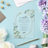 Botanische Gelofte Vernieuwing Eucalyptus Huwelijk Acryl Uitnodigingen (Insitu (Huwelijk))