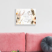 Botanische geloofscitaten canvas afdruk (Insitu (Woonkamer))