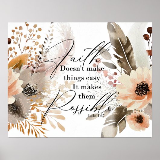 Botanische geloofsposterprint poster (Voorkant)